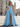 Halter Corset Pleated Backless A-Line Long Prom Dress With Pockets - Baby Blue