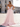 Halter Corset Pleated Backless A-Line Long Prom Dress With Pockets - Blush Pink