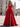 Halter Corset Pleated Backless A-Line Long Prom Dress With Pockets - Red
