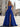 Halter Corset Pleated Backless A-Line Long Prom Dress With Pockets - Royal Blue