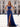 Sparkly Beading Illusion Spaghetti Shoulder Straps Mermaid Long Prom Dress - Royal Blue