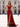 Sparkly Beading Illusion Spaghetti Shoulder Straps Mermaid Long Prom Dress - Red