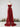 Sparkly Beading Illusion Spaghetti Shoulder Straps Mermaid Long Prom Dress - Red