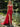 Sparkly Beading Illusion Spaghetti Shoulder Straps Mermaid Long Prom Dress in Red
