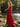 Sparkly Beading Illusion Spaghetti Shoulder Straps Mermaid Long Prom Dress in Red