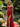 Sparkly Beading Illusion Spaghetti Shoulder Straps Mermaid Long Prom Dress in Red