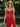 Sparkly Beading Illusion Spaghetti Shoulder Straps Mermaid Long Prom Dress in Red