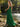 Sparkly Beading Illusion Spaghetti Shoulder Straps Mermaid Long Prom Dress in Emerald Green