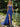 Sparkly Beading Illusion Spaghetti Shoulder Straps Mermaid Long Prom Dress in Royal Blue