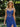 Sparkly Beading Illusion Spaghetti Shoulder Straps Mermaid Long Prom Dress in Royal Blue