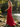 Sparkly Beading Illusion Spaghetti Shoulder Straps Mermaid Long Prom Dress - Red