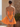 Sweetheart Bodice Mini A-Line Homecoming Dress in Orange