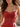 Sparkly Beading Ruched Bodice Short A-Line Hoemcoming Dress in Red