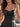 Sparkly Beading Ruched Bodice Short A-Line Hoemcoming Dress in Black
