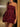Hand Made Flower Satin Mini Ball Gown Prom Dress - Burgundy