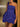 Hand Made Flower Satin Mini Ball Gown Prom Dress - Royal Blue