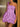 Hand Made Flower Satin Mini Ball Gown Prom Dress - Lilac