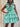 Ruffle Halter Deep V-Neck Satin Mini Prom Dress - Mint Green
