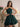 Puffy Boned Halter Bows Mini Ball Gown Prom Dress - Teal