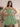 Puffy Boned Halter Bows Mini Ball Gown Prom Dress - Sage Green