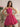 Puffy Boned Halter Bows Mini Ball Gown Prom Dress-Hot Pink