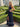 Luxury Crystal Embellished Halter Ruffle Ball Gown Prom Dress - Navy Blue