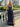 Luxury Crystal Embellished Halter Ruffle Ball Gown Prom Dress - Navy Blue