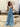 Cut Waist Halter Crystal Ruffle Ball Gown Prom Dress - Sky Blue