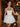 Halter Polka Dot Ball Gown Homecoming Mini Bubble Dress in White