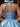 Halter Deep V-Neck Corset Flared Short Homecoming Party Satin Dress in Blue