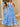 Halter Boned Ruffle Ball Gown Prom Dress Slit With Bow - Baby Blue