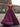 Deep V-Neck Off Shoulder Illusion Long Ball Gown Prom Dress - Purple