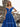 Deep V-Neck Off Shoulder Illusion Long Ball Gown Prom Dress - Royal Blue