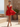 V-Neck Cut Out Tiered Ball Gown Mini Hoco Dress in Red
