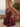 V-Neck Cut Out Tiered Ball Gown Mini Hoco Dress in Burgundy