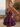 V-Neck Cut Out Tiered Ball Gown Mini Hoco Dress in Grape