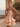 V-Neck Cut Out Tiered Ball Gown Mini Hoco Dress in Blush Pink
