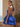 V-Neck Cut Out Tiered Ball Gown Mini Hoco Dress in Royal Blue