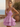 V-Neck Cut Out Tiered Ball Gown Mini Hoco Dress in Lilac