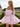 Off Shoulder Satin Bodice Mini Ball Gown Prom Dress - Pink