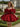 Off Shoulder Satin Bodice Mini Ball Gown Prom Dress - Red