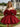 Off Shoulder Satin Bodice Mini Ball Gown Prom Dress - Red