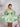 Off Shoulder Satin Bodice Mini Ball Gown Prom Dress - Mint Green