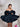Off Shoulder Satin Bodice Mini Ball Gown Prom Dress - Navy Blue