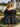 Off Shoulder Satin Bodice Mini Ball Gown Prom Dress - Black