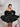 Off Shoulder Satin Bodice Mini Ball Gown Prom Dress - Black