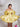 Off Shoulder Satin Bodice Mini Ball Gown Prom Dress - Yellow