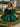 Off Shoulder Satin Bodice Mini Ball Gown Prom Dress - Emerald Green