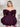 Off Shoulder Puffy Bodice Satin Mini Ball Gown Prom Dress - Grape