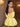 Off Shoulder Puffy Bodice Satin Mini Ball Gown Prom Dress in Yellow